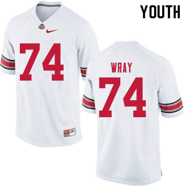 Youth Nike Ohio State Buckeyes Max Wray #74 White College Football Jersey For Sale UAK60Q5A
