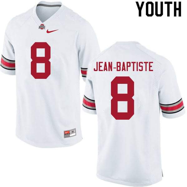 Youth Nike Ohio State Buckeyes Javontae Jean-Baptiste #8 White College Football Jersey Cheap OVI08Q1C