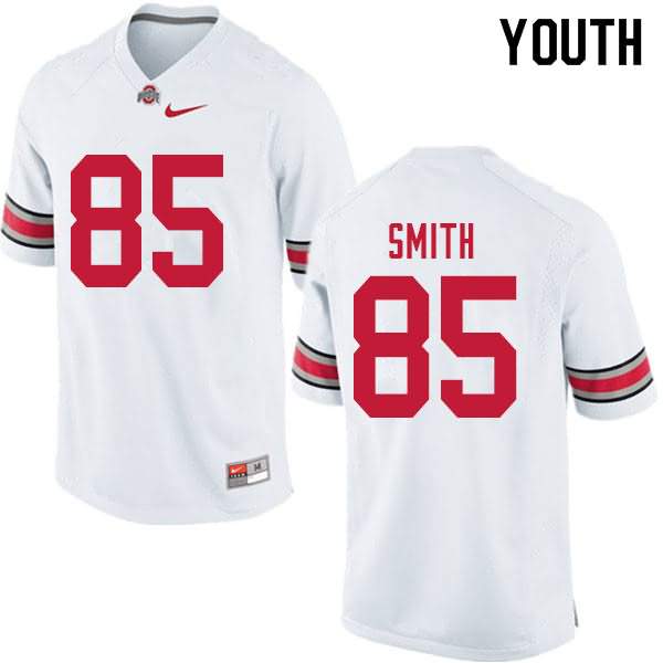 Youth Nike Ohio State Buckeyes L'Christian Smith #85 White College Football Jersey Colors XNW08Q6S