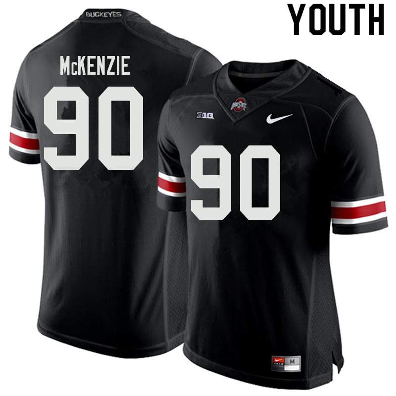 Youth Nike Ohio State Buckeyes Jaden McKenzie #90 Black College Football Jersey Cheap SCC83Q2W