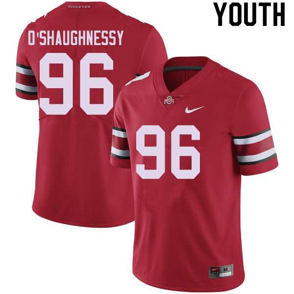 Youth Nike Ohio State Buckeyes Michael O'Shaughnessy #96 Red College Football Jersey New Release CDK15Q1T