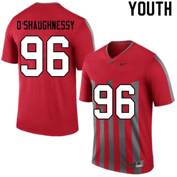 Youth Nike Ohio State Buckeyes Michael O'Shaughnessy #96 Retro College Football Jersey Special XUU06Q4G