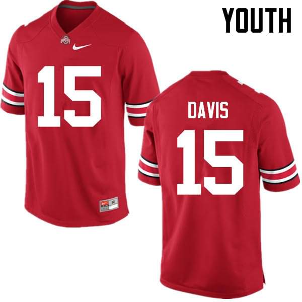 Youth Nike Ohio State Buckeyes Wayne Davis #15 Red College Football Jersey High Quality VOO24Q2O