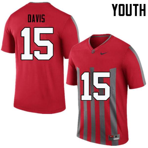 Youth Nike Ohio State Buckeyes Wayne Davis #15 Throwback College Football Jersey December QNU27Q8A