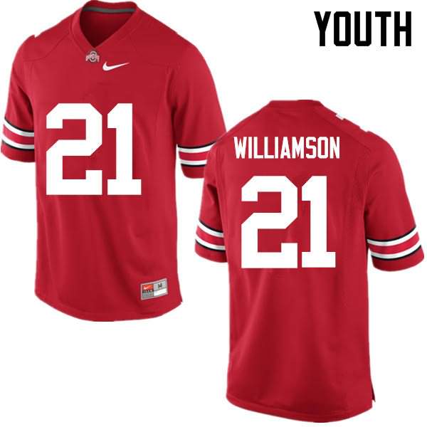 Youth Nike Ohio State Buckeyes Marcus Williamson #21 Red College Football Jersey September GVA01Q6G