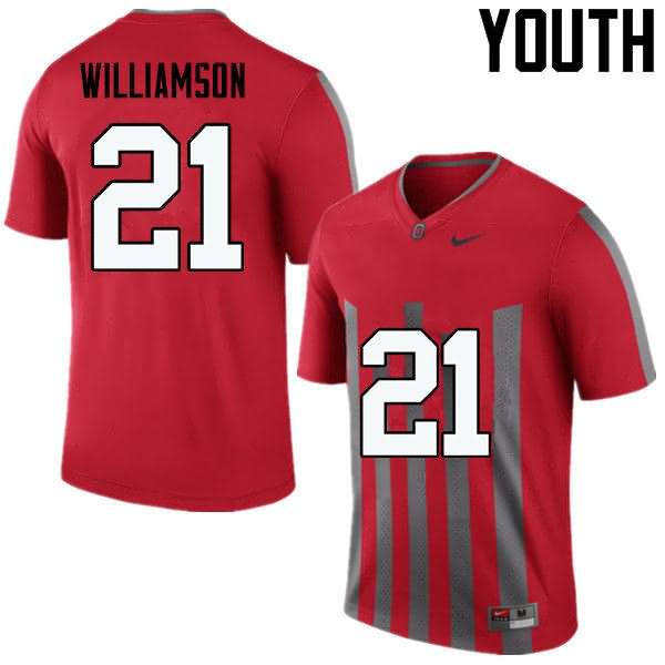 Youth Nike Ohio State Buckeyes Marcus Williamson #21 Throwback College Football Jersey On Sale MEE21Q0H