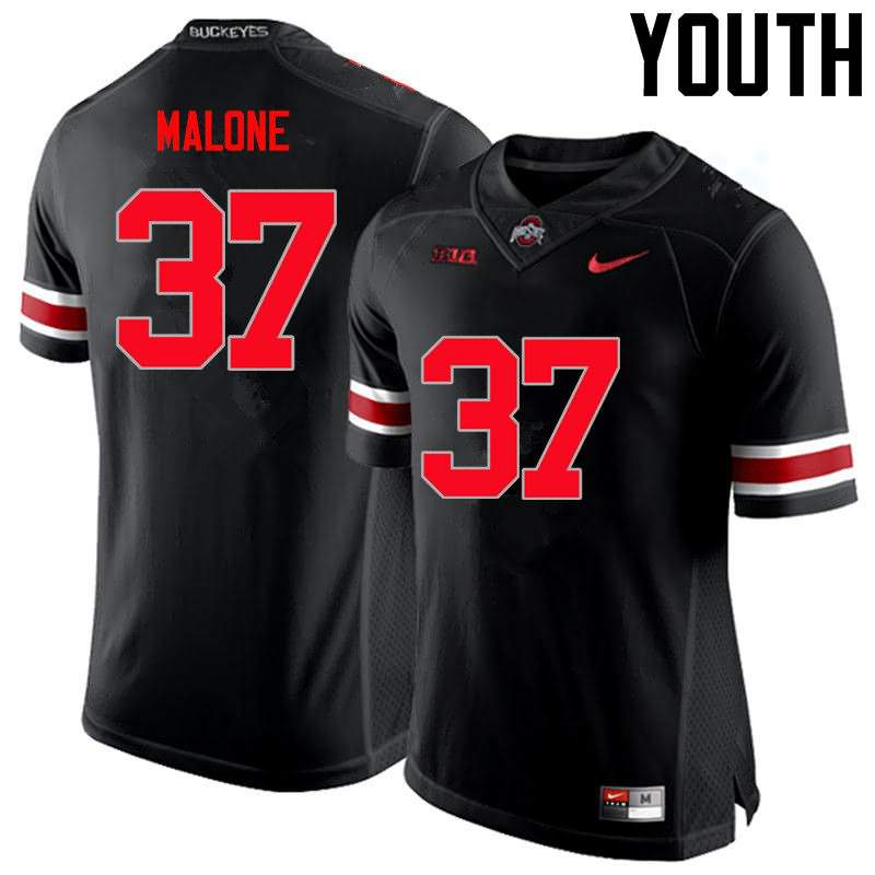 Youth Nike Ohio State Buckeyes Derrick Malone #37 Black College Limited Football Jersey Designated VJT41Q8Z