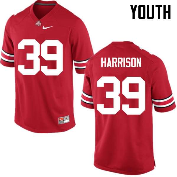 Youth Nike Ohio State Buckeyes Malik Harrison #39 Red College Football Jersey Hot DJJ45Q6A