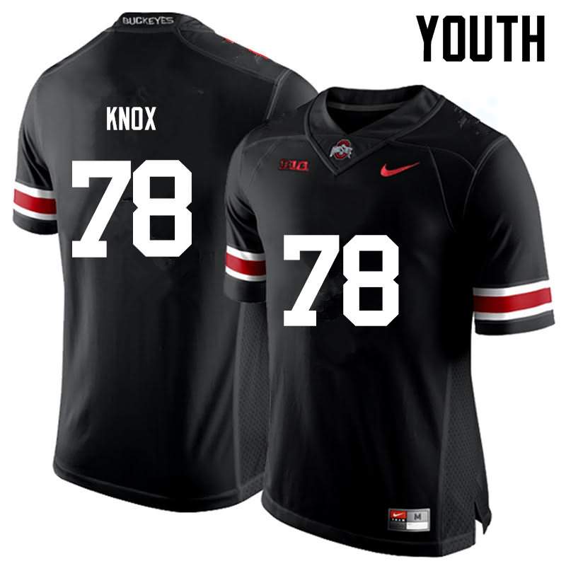 Youth Nike Ohio State Buckeyes Demetrius Knox #78 Black College Football Jersey Lifestyle FMS27Q1S
