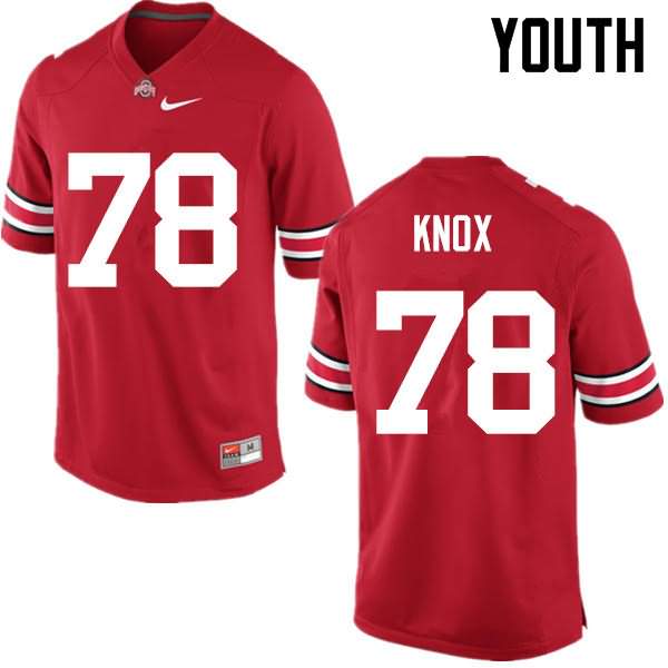 Youth Nike Ohio State Buckeyes Demetrius Knox #78 Red College Football Jersey April NZD03Q0B