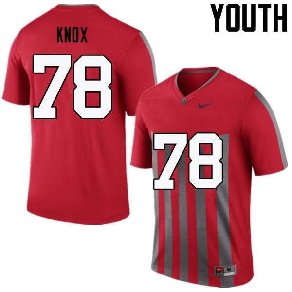 Youth Nike Ohio State Buckeyes Demetrius Knox #78 Throwback College Football Jersey March XHJ58Q4J
