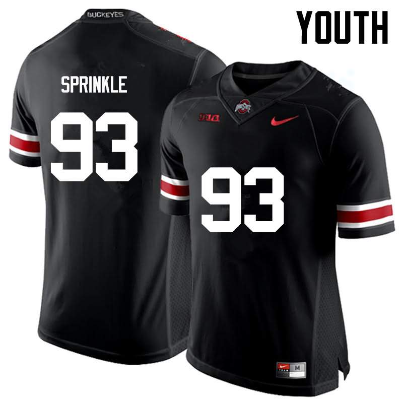 Youth Nike Ohio State Buckeyes Tracy Sprinkle #93 Black College Football Jersey On Sale WTG23Q8H