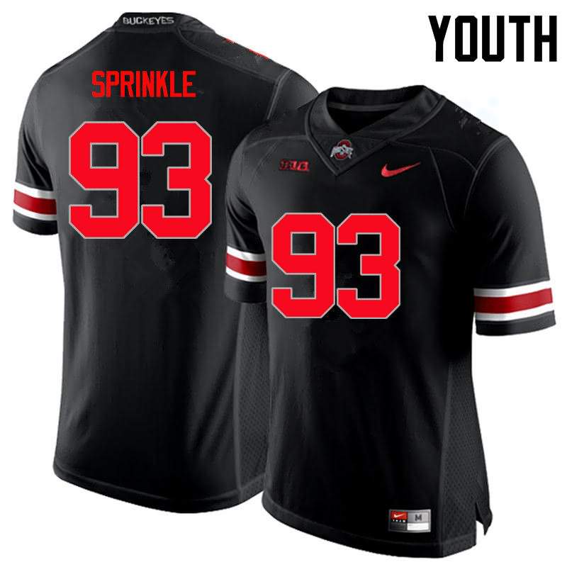 Youth Nike Ohio State Buckeyes Tracy Sprinkle #93 Black College Limited Football Jersey Season DFB68Q0P